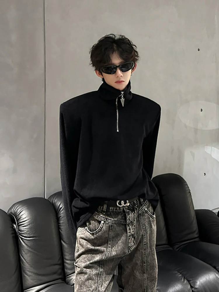 Cleanfit Bla High Collar Padded oulder Sweatirt Men Spring Autumn Inner Wear Base irt Faionable Youth Cotton Polyes...
Cleanfit Bla High Collar Padded oulder Sweatirt Men Spring Autumn Inner Wear Base irt Faionable Youth Cotton Polyes...