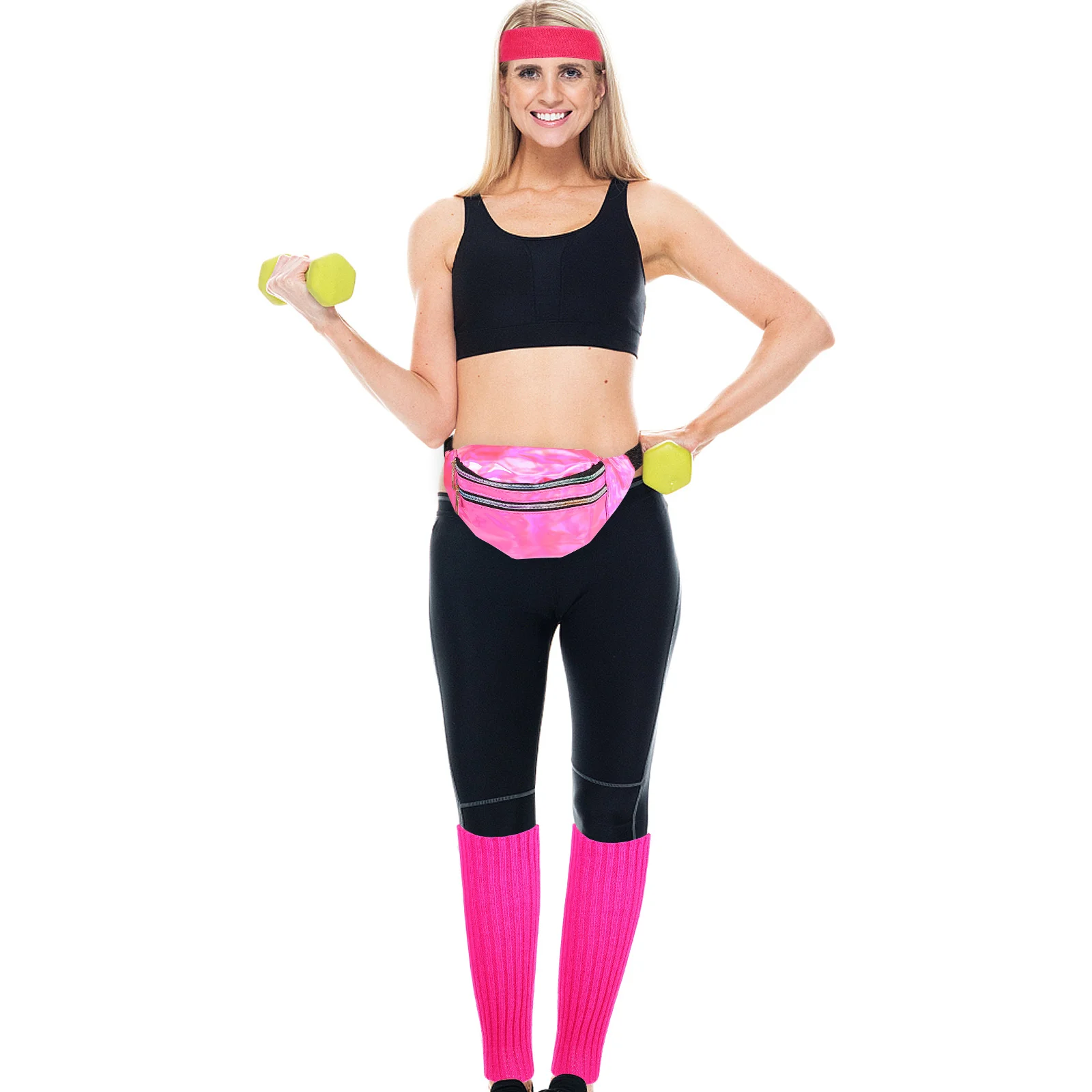 1Set Women 80S Headband Leg Warmers Wrist Cuff Fanny Pack Set Neon Sports Accessories Retro Style Waist Bag Knit
1Set Women 80S Headband Leg Warmers Wrist Cuff Fanny Pack Set Neon Sports Accessories Retro Style Waist Bag Knit