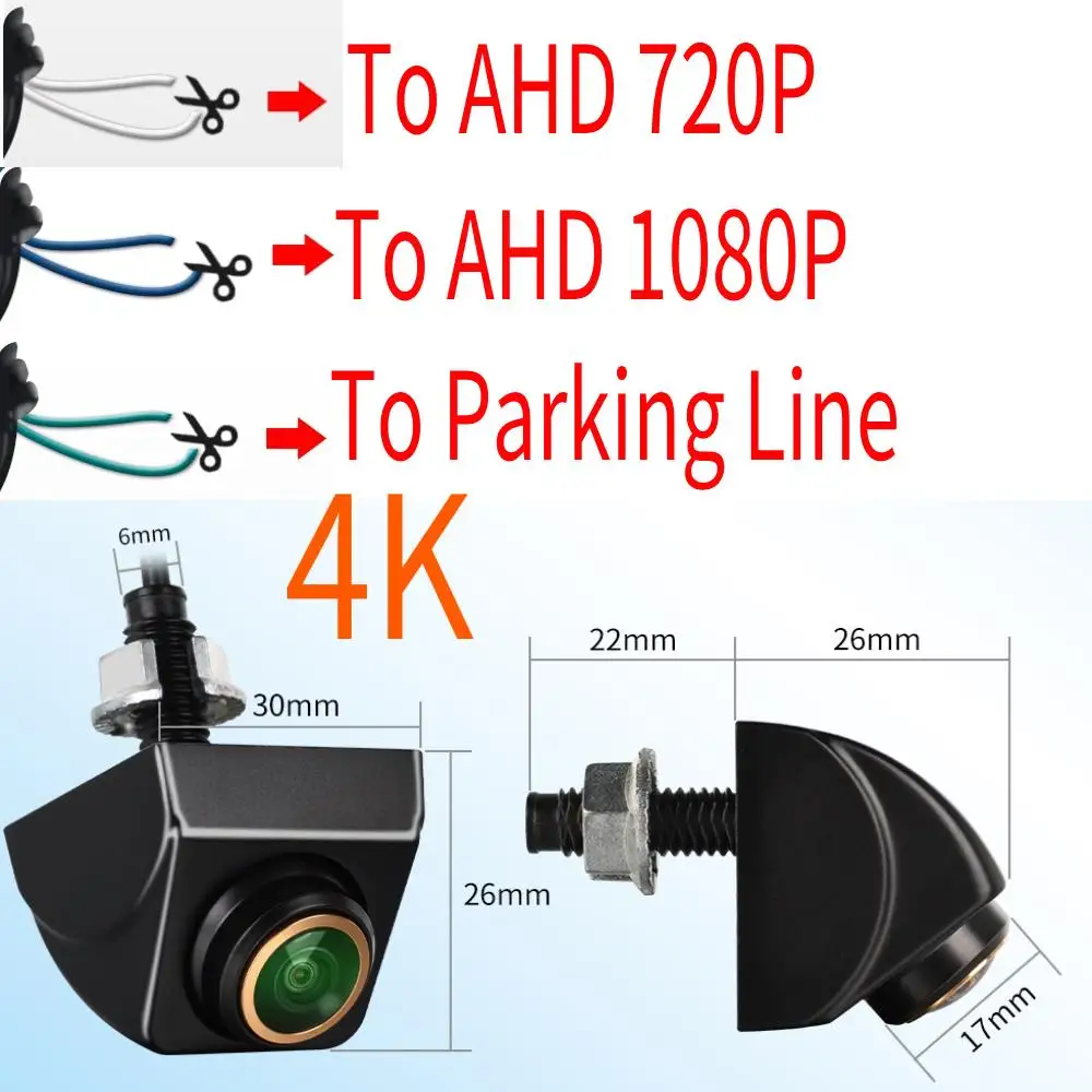 Parking Backup CVBS AHD 720P 1080PCar Rear View Camera Full HD Reversing Image 170° Wide Angle Night Vision Fisheye Len
Parking Backup CVBS AHD 720P 1080PCar Rear View Camera Full HD Reversing Image 170° Wide Angle Night Vision Fisheye Len