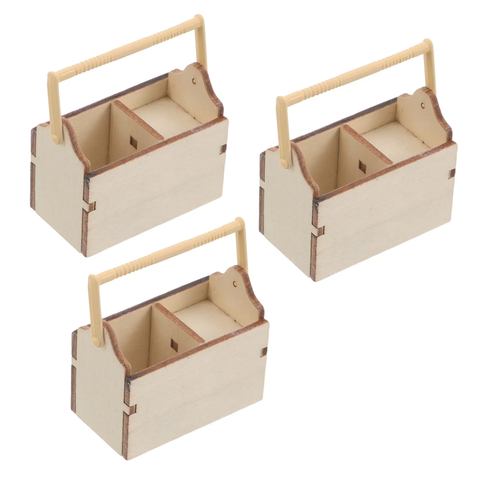 3Pcs Mini Wooden Toolbox 1:12 Scale Dollhouse Workshop Accessories Micro Toolbox for Garage Decoration Creative Educational
3Pcs Mini Wooden Toolbox 1:12 Scale Dollhouse Workshop Accessories Micro Toolbox for Garage Decoration Creative Educational