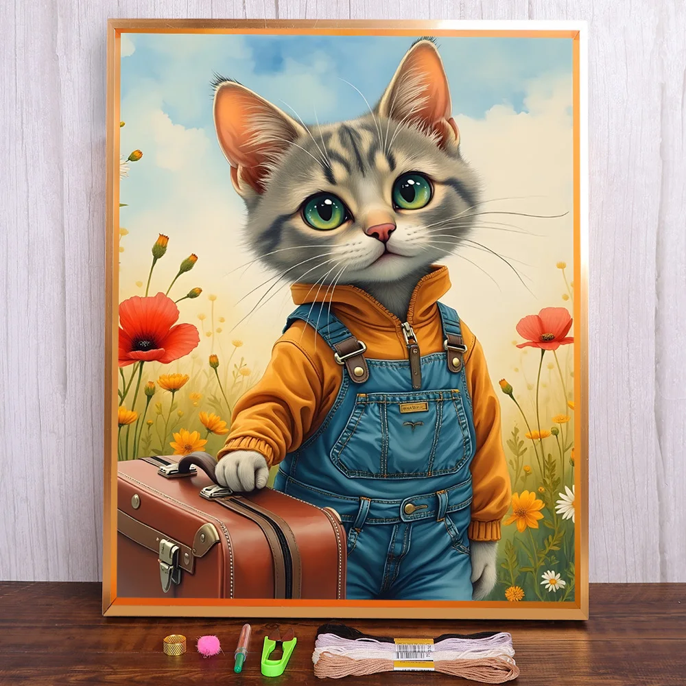 Animal Cat Printed Canvas 11CT Cross-Stitch Full Kit DIY Embroidery Sewing Handmade Handiwork Knitting Mulina Stamped Promotions
Animal Cat Printed Canvas 11CT Cross-Stitch Full Kit DIY Embroidery Sewing Handmade Handiwork Knitting Mulina Stamped Promotions