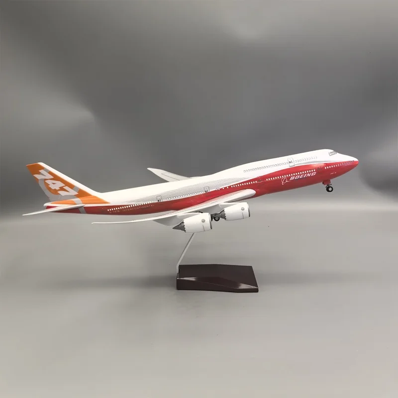 47CM 1:160 Scale Diecast Model Civil Airliner Prototype Aircraft Red Boeing 747-8 Airplane With Light Collection Display Gifts
47CM 1:160 Scale Diecast Model Civil Airliner Prototype Aircraft Red Boeing 747-8 Airplane With Light Collection Display Gifts