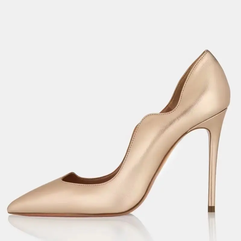 Arden Furtado Summer Metal leather Banquet shoes Pointed toe Shallow pull-on Super high heel Pumps Extra large size Single shoe
Arden Furtado Summer Metal leather Banquet shoes Pointed toe Shallow pull-on Super high heel Pumps Extra large size Single shoe