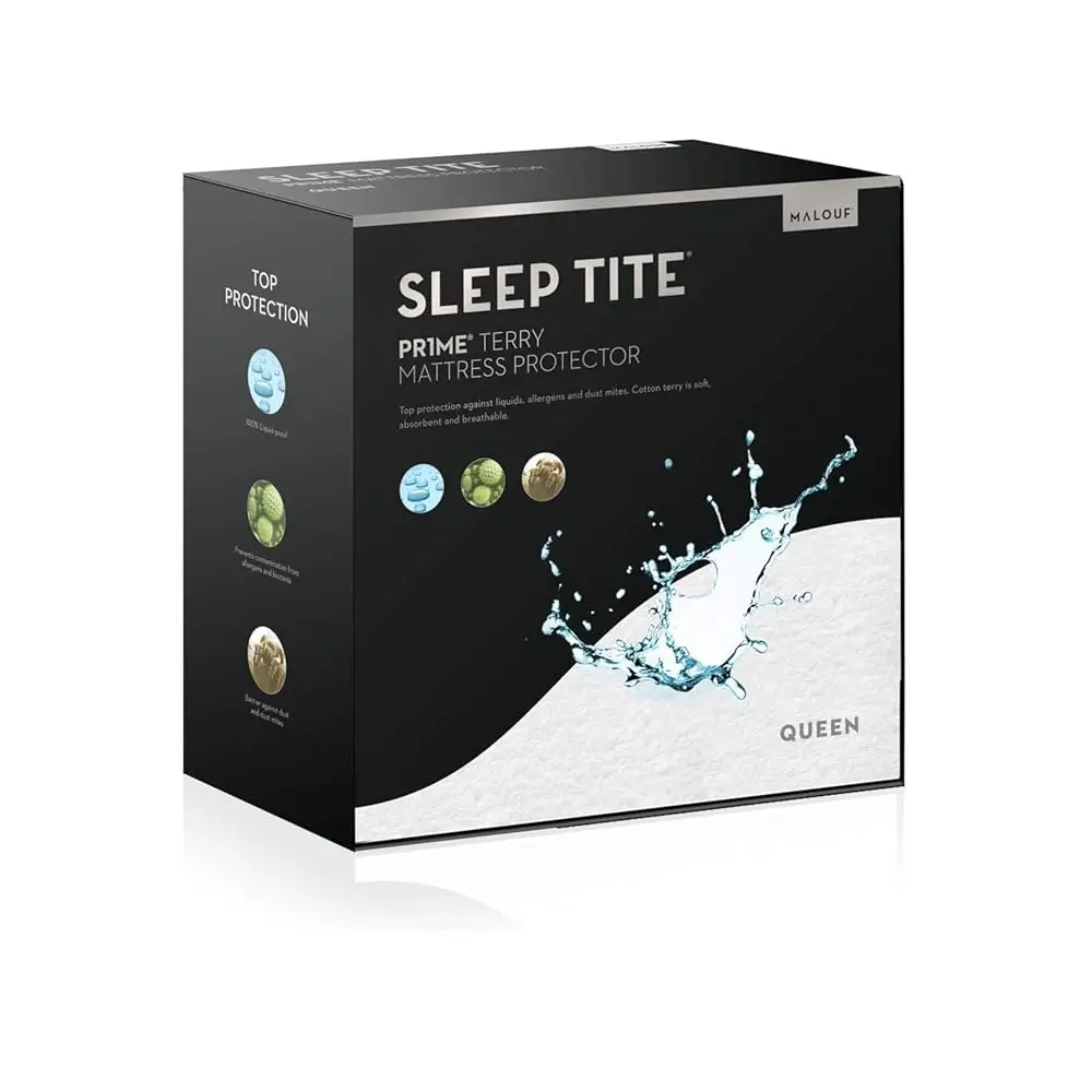 Sleep Tite Non-Staining 99.99% Waterproof Mattr Protector - 15-Year U.S. - Vinyl L - King
Sleep Tite Non-Staining 99.99% Waterproof Mattr Protector - 15-Year U.S. - Vinyl L - King