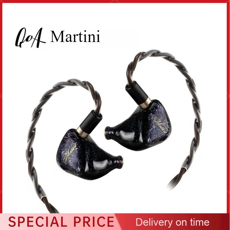 New Kinera QoA Martini 1DD+4BA+1BC In-Ear Earphone 0.78mm 6N OCC Cable 4.4mm Balance Plug Hifi Music Wired Headset
New Kinera QoA Martini 1DD+4BA+1BC In-Ear Earphone 0.78mm 6N OCC Cable 4.4mm Balance Plug Hifi Music Wired Headset