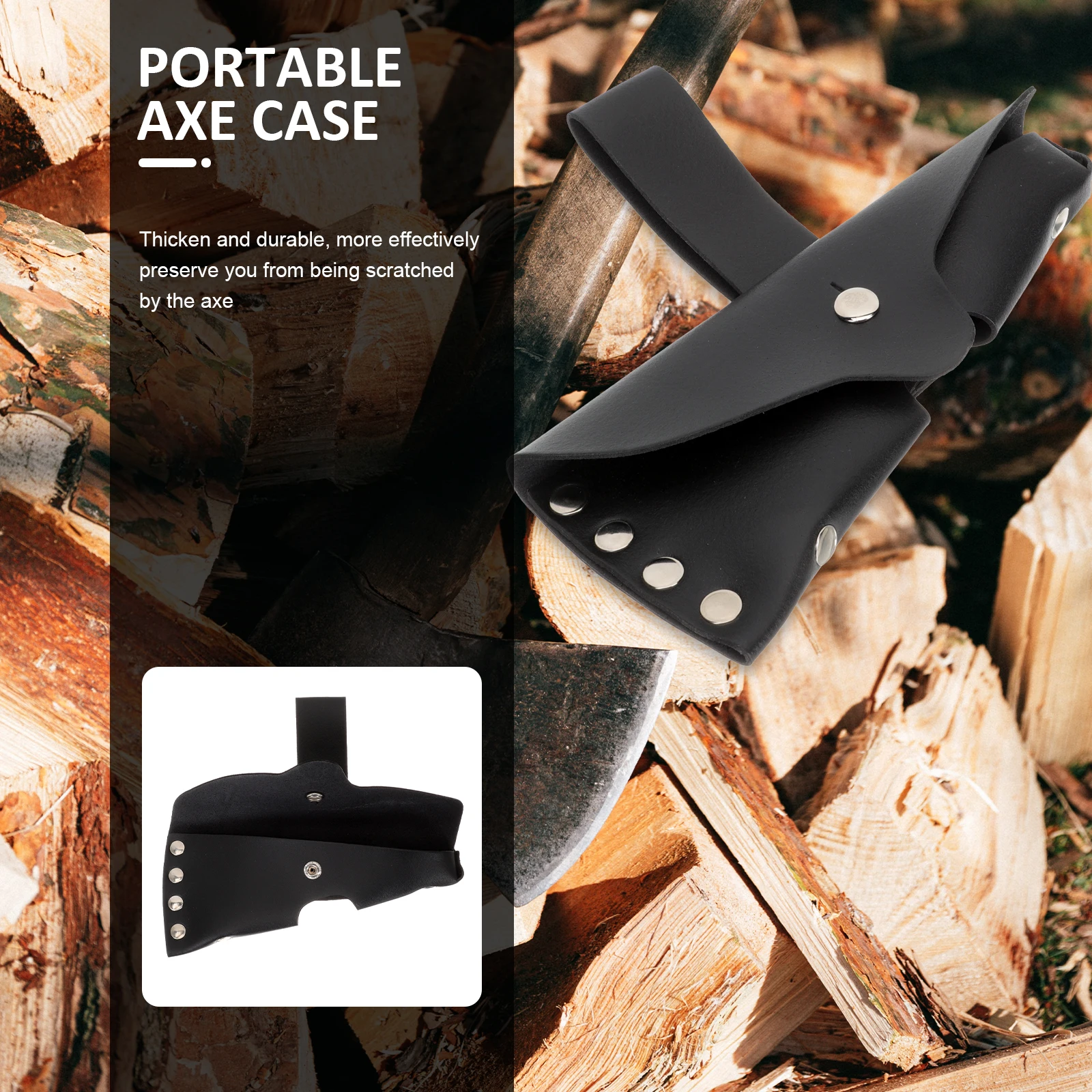 Axe Sheath Protective Sleeve Portable Cover Outdoor Rustic Axe Protector Hatchet Cover Thickened Durable Functional
Axe Sheath Protective Sleeve Portable Cover Outdoor Rustic Axe Protector Hatchet Cover Thickened Durable Functional