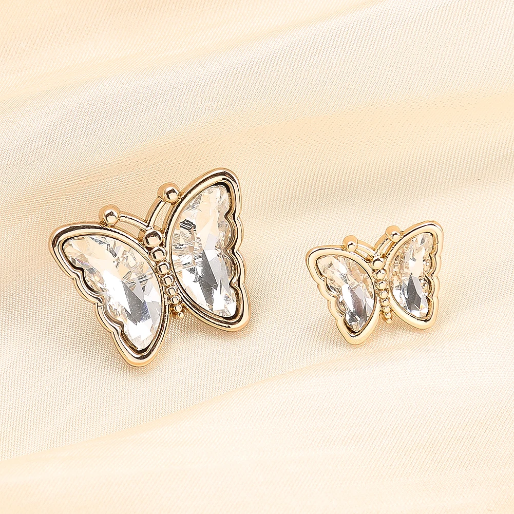 2PCS Rhinester Alloy Butterfly Buttons Clothes Sweater Exquisite Button Decorative Accessories Personality DIY Sewing Supplies
2PCS Rhinester Alloy Butterfly Buttons Clothes Sweater Exquisite Button Decorative Accessories Personality DIY Sewing Supplies