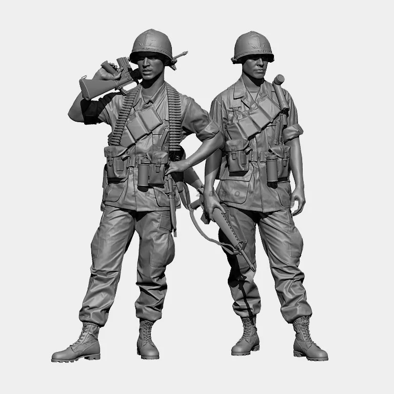1/35 Resin Soldier model kits figure colorless and self-assembled(2-person set)A-2298
1/35 Resin Soldier model kits figure colorless and self-assembled(2-person set)A-2298
