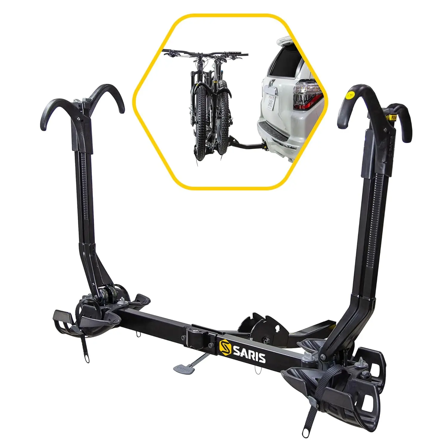 SuperClamp Hitch Rack – Lightweight Platform Bike Carrier for Car, SUV, Truck & RV – Tilting Design, Zero Frame, Customized
SuperClamp Hitch Rack – Lightweight Platform Bike Carrier for Car, SUV, Truck & RV – Tilting Design, Zero Frame, Customized