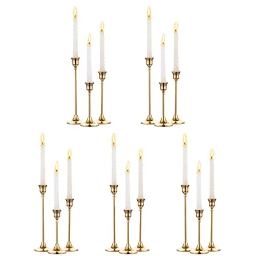 Candlestick Candle Holders 15 Pcs Candle Stick Holder Taper Candle Holder Candle Stand for Wedding Party Thanksgiving Halloween
Candlestick Candle Holders 15 Pcs Candle Stick Holder Taper Candle Holder Candle Stand for Wedding Party Thanksgiving Halloween