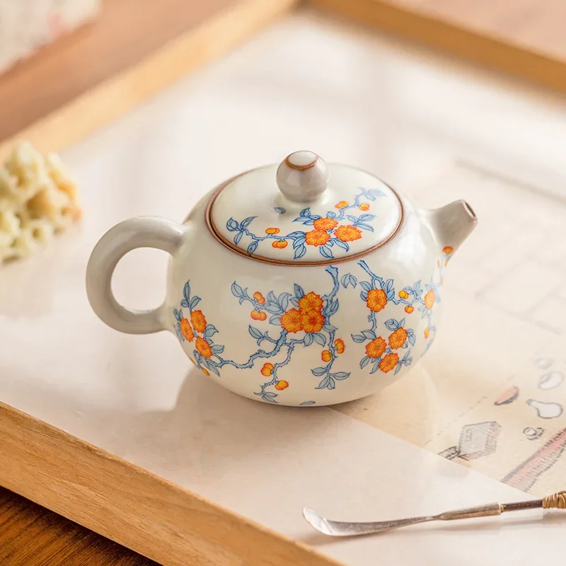 Apricot Blue Branch Ru Kiln Xishi Pot High-grade Ceramic Tea Set Teapot Chinese Household Kung Fu Teapot 1Pot 2 Cups Teaset Gift
Apricot Blue Branch Ru Kiln Xishi Pot High-grade Ceramic Tea Set Teapot Chinese Household Kung Fu Teapot 1Pot 2 Cups Teaset Gift
