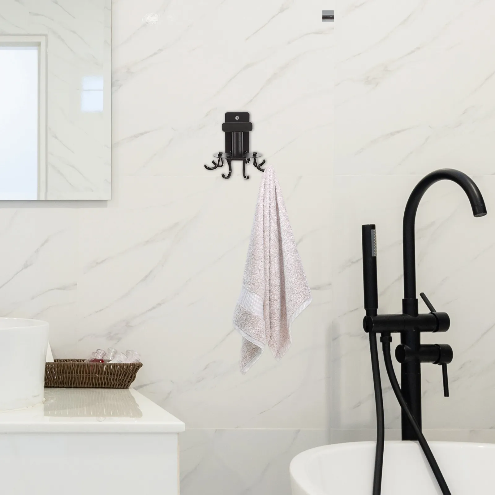 1Set Aluminum Rotating Wall Hooks No-Drill Adhesive Hooks for Bathroom Kitchen Bedroom Living Room Smooth Surface Mount Storage
1Set Aluminum Rotating Wall Hooks No-Drill Adhesive Hooks for Bathroom Kitchen Bedroom Living Room Smooth Surface Mount Storage