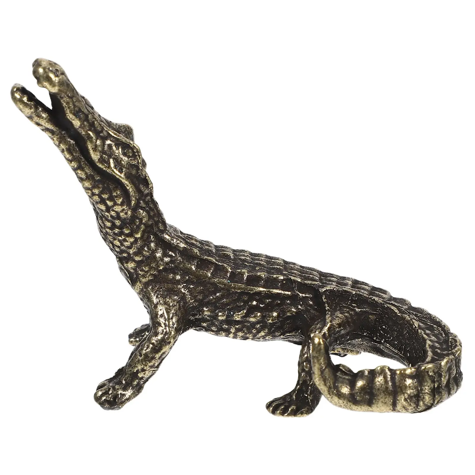 Brass Ornaments Animal Decor Gator Sculpture Statue Home Desktop Adornment Simulation Model
Brass Ornaments Animal Decor Gator Sculpture Statue Home Desktop Adornment Simulation Model
