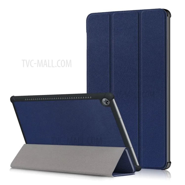 Tri-fold Stand PU Leather Protector Shell for Huawei MediaPad M5 10 / M5 10 (Pro) - Dark Blue
Tri-fold Stand PU Leather Protector Shell for Huawei MediaPad M5 10 / M5 10 (Pro) - Dark Blue