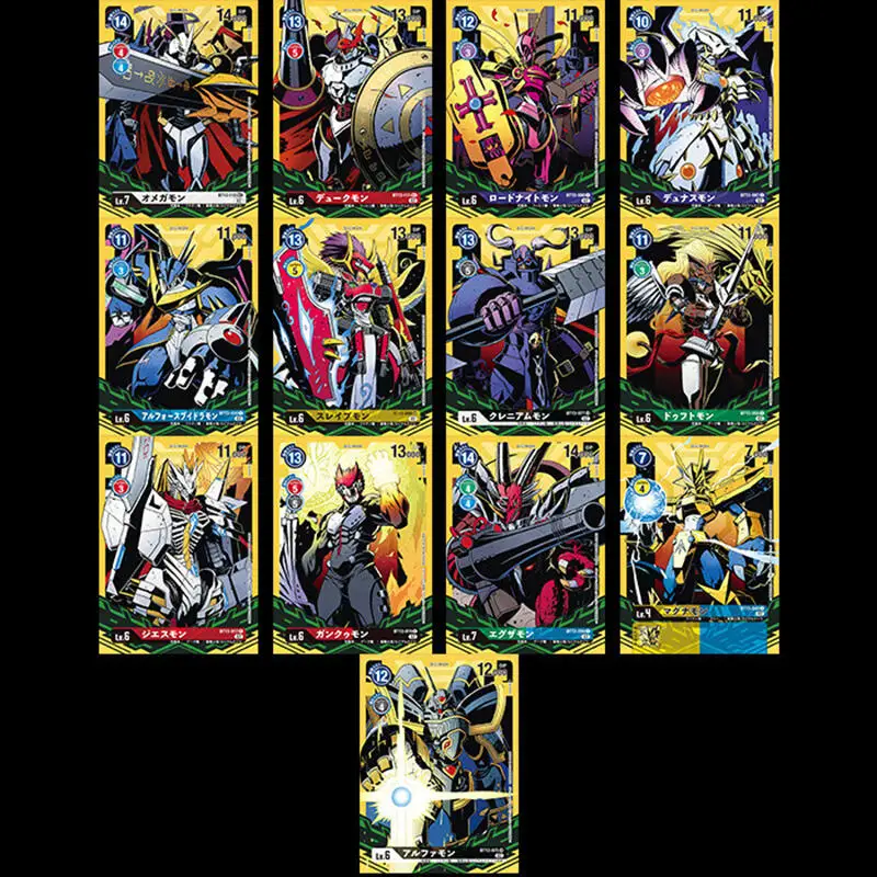 13pcs/set Digimon Royal Knights DTCG DIY self-made Color Flash Card Anime Game Collection Card Gift Toy 63*88mm
13pcs/set Digimon Royal Knights DTCG DIY self-made Color Flash Card Anime Game Collection Card Gift Toy 63*88mm