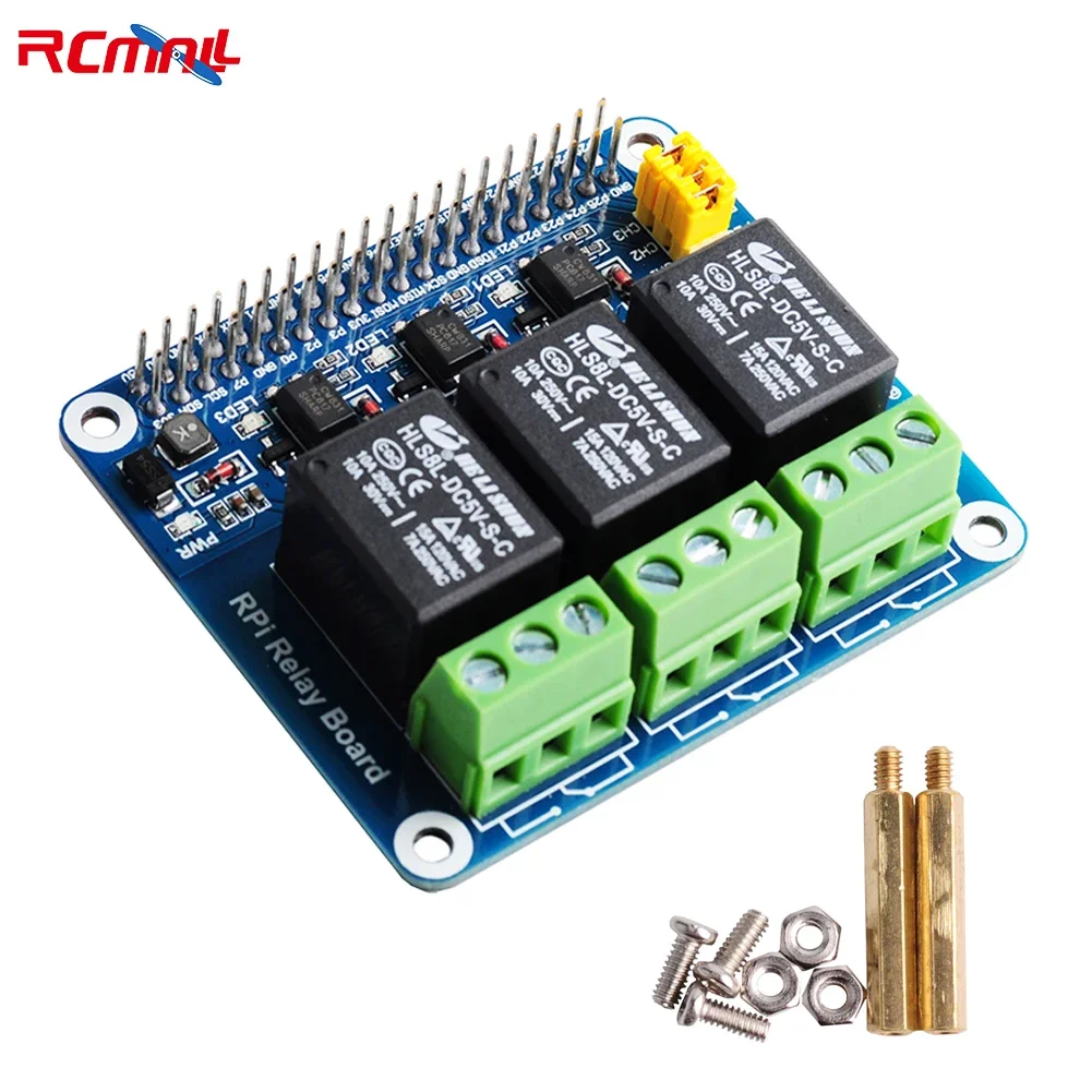 RCmall 3-канальная плата реле RPi, плата расширения, модуль реле мощности для Raspberry Pi 4 3 2, Модель B + A +
RCmall 3-канальная плата реле RPi, плата расширения, модуль реле мощности для Raspberry Pi 4 3 2, Модель B + A +