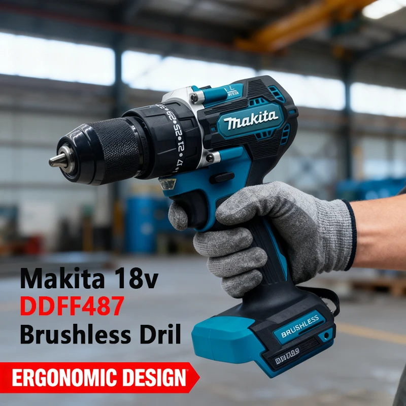 2025 Makita DDF487 18V brushless electric drill, suitable for five-rope impact drill of decoration team,uses 18V Makita battery
2025 Makita DDF487 18V brushless electric drill, suitable for five-rope impact drill of decoration team,uses 18V Makita battery
