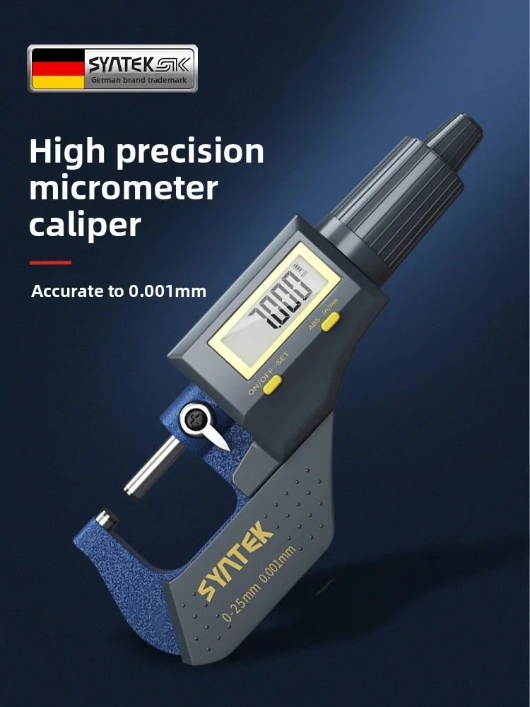 Digital Display Outer Diameter Micrometer, Micrometer, High-Precision Electronic Spiral Micrometer, Thread Wall Thickness Gauge
Digital Display Outer Diameter Micrometer, Micrometer, High-Precision Electronic Spiral Micrometer, Thread Wall Thickness Gauge