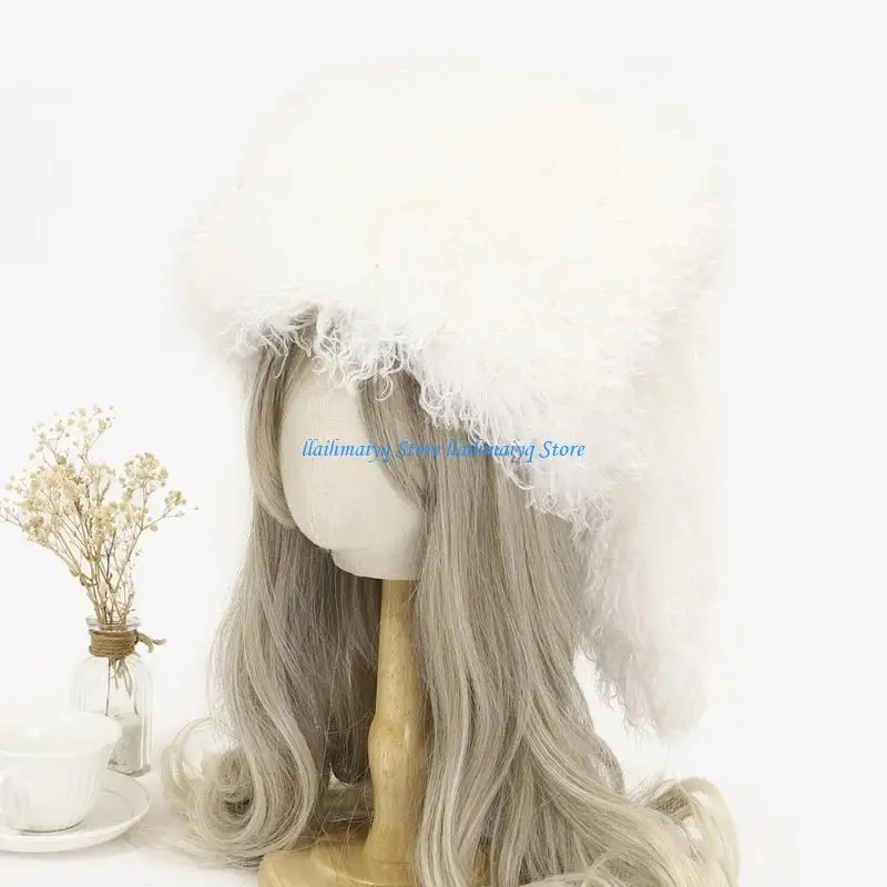 573B Lightweight Winter Cap Soft Furry Polyester Texture Winter Warm Hat Unisex Cold Weather Headwear Accessory
573B Lightweight Winter Cap Soft Furry Polyester Texture Winter Warm Hat Unisex Cold Weather Headwear Accessory