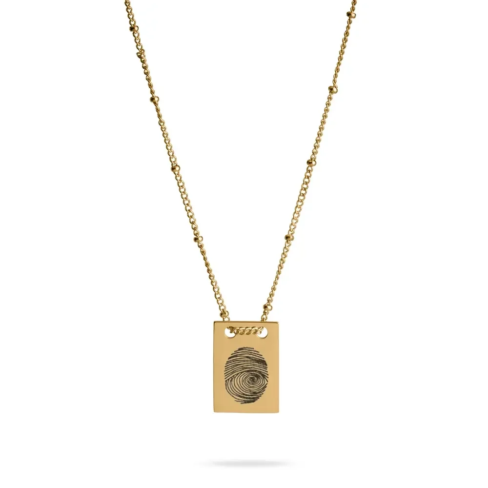 Personalized Fingerprint Pendant Necklace Custom Engraved Memorial Tag Necklace Stainless Steel Jewelry Sympathy Gift for Lover
Personalized Fingerprint Pendant Necklace Custom Engraved Memorial Tag Necklace Stainless Steel Jewelry Sympathy Gift for Lover