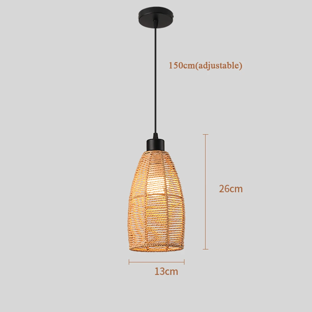 Rattan Chandelier Light Led Light Vintage Boho Style Hanging Light Pendant Lamp for Home Room Decoration Lighting Fixture E27
Rattan Chandelier Light Led Light Vintage Boho Style Hanging Light Pendant Lamp for Home Room Decoration Lighting Fixture E27