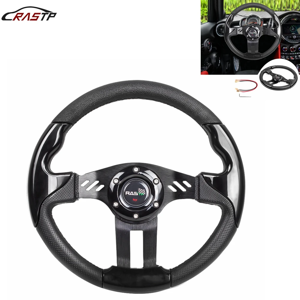 RASTP-New 13-inch Steering Wheel PU Racing Steering Wheel Competitive Game Steering Wheel Car Modification Accessories RS-STW033
RASTP-New 13-inch Steering Wheel PU Racing Steering Wheel Competitive Game Steering Wheel Car Modification Accessories RS-STW033