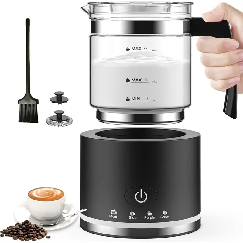 【TODAY ONLY】Milk Frother Electric Glass Milk Frother 4 In 1 Function,Capacity 250Ml Cappuccino Or 500Ml Hot Milk, Eu Plug
【TODAY ONLY】Milk Frother Electric Glass Milk Frother 4 In 1 Function,Capacity 250Ml Cappuccino Or 500Ml Hot Milk, Eu Plug