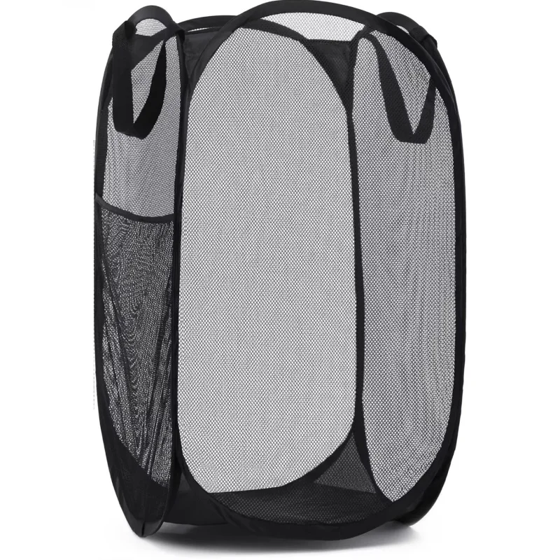 Large Laundry Basket Collapsible Mesh Pop Up Laundry Hamper Side Pocket Breathable Clothes Storage Laundry Storage Organization
Large Laundry Basket Collapsible Mesh Pop Up Laundry Hamper Side Pocket Breathable Clothes Storage Laundry Storage Organization