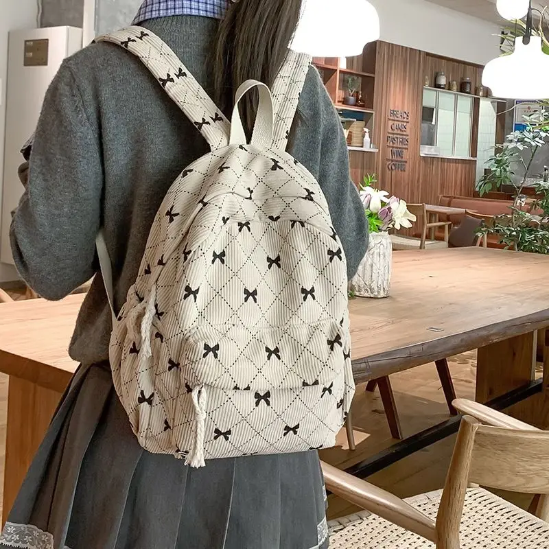MBTI Casual Backpacks for Women Cute Bow Embroidery Fashion Aesthetic Backpacks College Style Kawaii Female Luxury Designer Bags
MBTI Casual Backpacks for Women Cute Bow Embroidery Fashion Aesthetic Backpacks College Style Kawaii Female Luxury Designer Bags