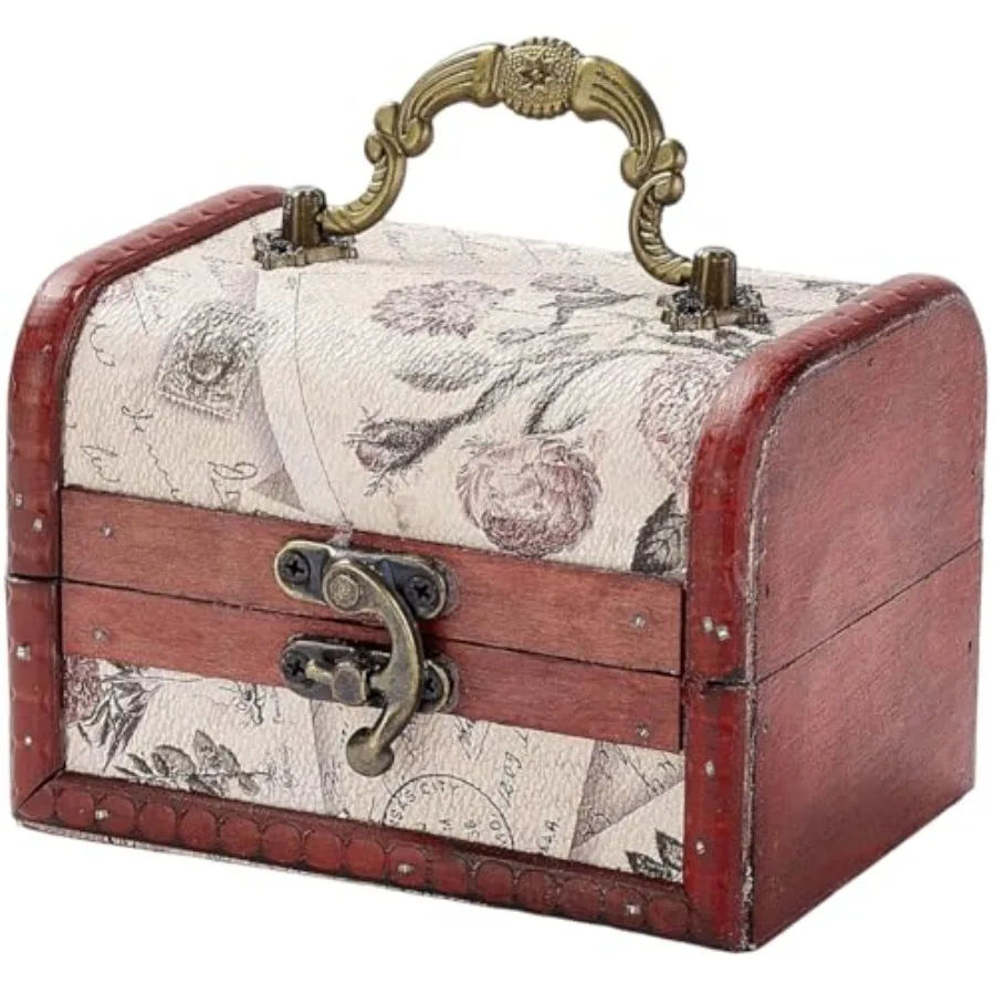 Retro Small Wooden Pirate Keepsake Box Vintage Treasure Chest Mini European Decorative PU Leather Jewelry Stroage Cases with Ha
Retro Small Wooden Pirate Keepsake Box Vintage Treasure Chest Mini European Decorative PU Leather Jewelry Stroage Cases with Ha