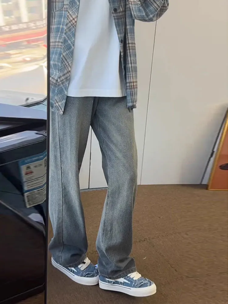 American Retro Starry Night Denim Jeans Loose Fit Men's Faion High Waist Long Straight Leg Jeans Water Waed Casual Sle
American Retro Starry Night Denim Jeans Loose Fit Men's Faion High Waist Long Straight Leg Jeans Water Waed Casual Sle