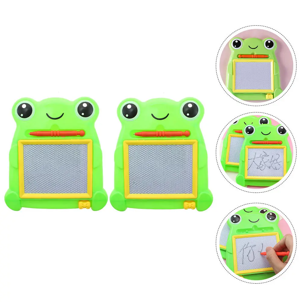 2Pcs Cartoon Frogs Painting Boards Early Education Graffiti Writing Tablets Reusable Drawing Boards Kids Educational Learning
2Pcs Cartoon Frogs Painting Boards Early Education Graffiti Writing Tablets Reusable Drawing Boards Kids Educational Learning