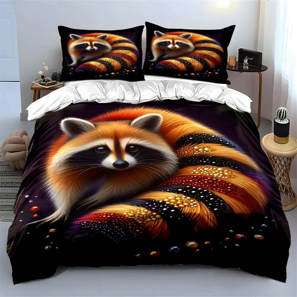 "Raccoon Art Decor Set" Soft Comfortable Duvet Cover Bedding Set Included 1*Duvet Cover & 2*Pillowcases, gift
"Raccoon Art Decor Set" Soft Comfortable Duvet Cover Bedding Set Included 1*Duvet Cover & 2*Pillowcases, gift