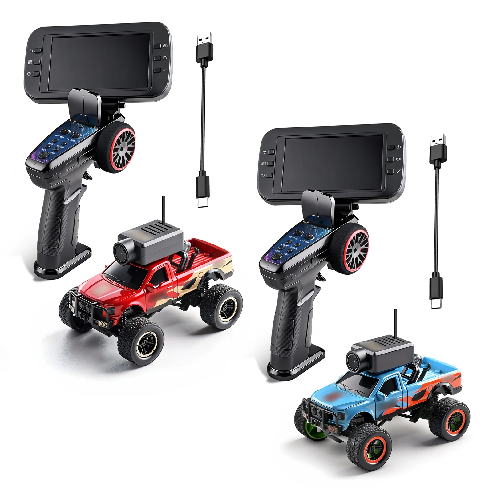 Радиоуправляемая машинка 1:64 с камерой, 2.4G, 4WD, FPV, внедорожник с дисплеем, гироскопом, LED-подсветкой, управлением через приложение
Радиоуправляемая машинка 1:64 с камерой, 2.4G, 4WD, FPV, внедорожник с дисплеем, гироскопом, LED-подсветкой, управлением через приложение