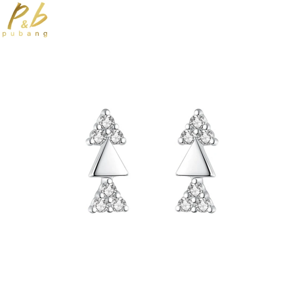PuBang Fine Jewelry 925 Sterling Silver High Carbon Diamond Delicate Triillion Cut Stud Earrings for Women Party Gifts Wholesale
PuBang Fine Jewelry 925 Sterling Silver High Carbon Diamond Delicate Triillion Cut Stud Earrings for Women Party Gifts Wholesale