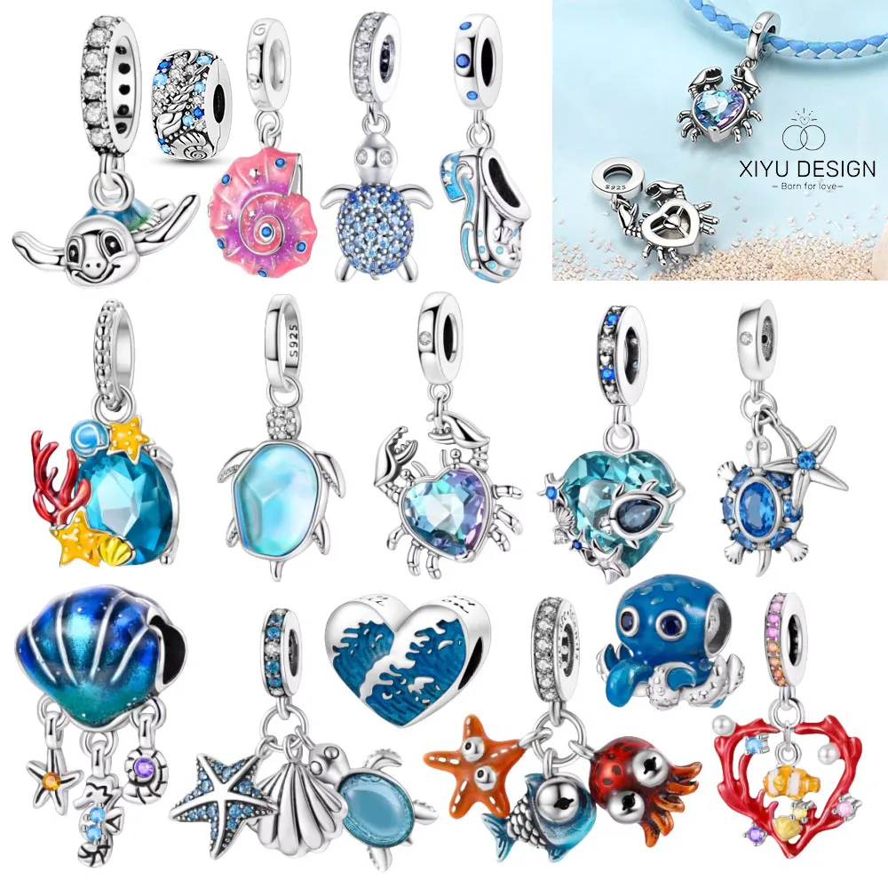 Оригинальное серебро 925, подвеска, летний океанский краб, морская черепаха, осьминог, бусина, подходит для браслета, кулон, женские бусины своими руками для изготовления ювелирных изделий
Оригинальное серебро 925, подвеска, летний океанский краб, морская черепаха, осьминог, бусина, подходит для браслета, кулон, женские бусины своими руками для изготовления ювелирных изделий