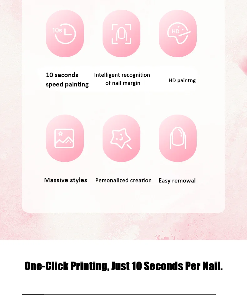 Portable 3D Nail Art Printer
