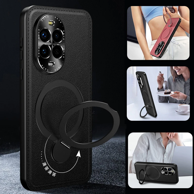 Magnetic wireless charging Shockproof Silicone Leather Case Metal Coil For Huawei nova 14 13 12S 11 15 Pro Back Cover Phone Case
Magnetic wireless charging Shockproof Silicone Leather Case Metal Coil For Huawei nova 14 13 12S 11 15 Pro Back Cover Phone Case