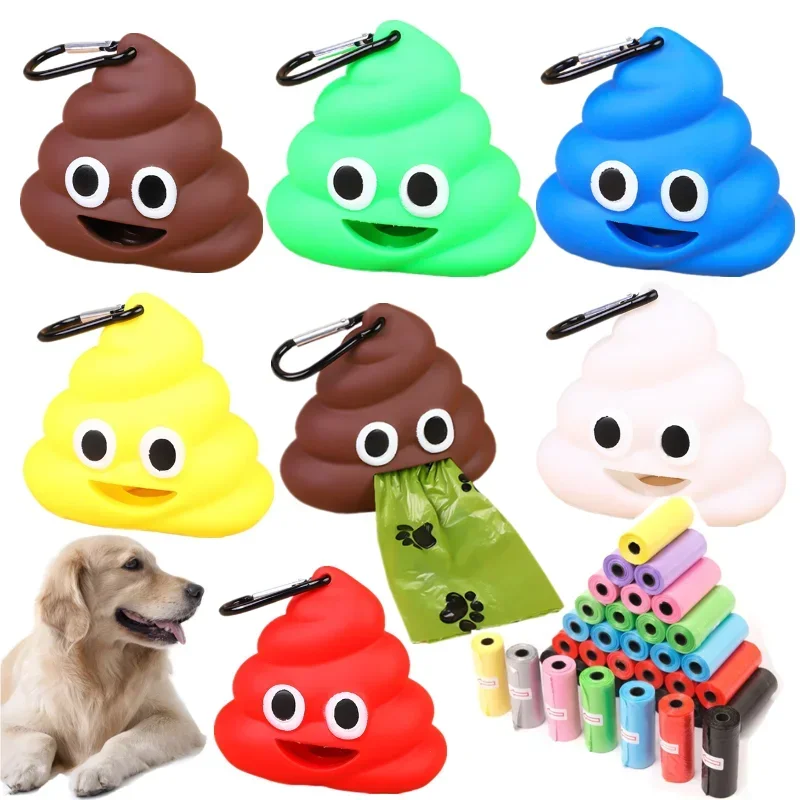 Portable Pet Garbage Bag Dispenser for Cats and Dogs To Go Out Soft Silicone Dog Poop Bag Shit-shaped Storage Box Pet Tools
Portable Pet Garbage Bag Dispenser for Cats and Dogs To Go Out Soft Silicone Dog Poop Bag Shit-shaped Storage Box Pet Tools