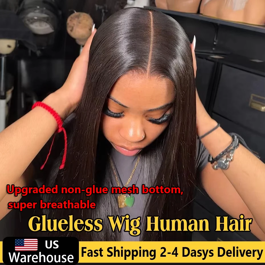 Upgraded Straight Glueless Wig Pre Cut 5x5 4x4 Lace Wear And Go Glueless Closure Wigs 100% Human Hair Natural Color For Women
Upgraded Straight Glueless Wig Pre Cut 5x5 4x4 Lace Wear And Go Glueless Closure Wigs 100% Human Hair Natural Color For Women