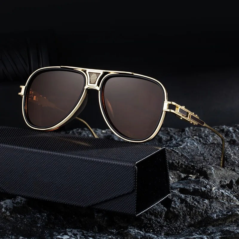 2026 Brand New High-end Men's Sunglasses, Luxury Brand Design Metal Frame Glasses, Hip-hop Punk Style, Classic Retro Sunglasses
2026 Brand New High-end Men's Sunglasses, Luxury Brand Design Metal Frame Glasses, Hip-hop Punk Style, Classic Retro Sunglasses