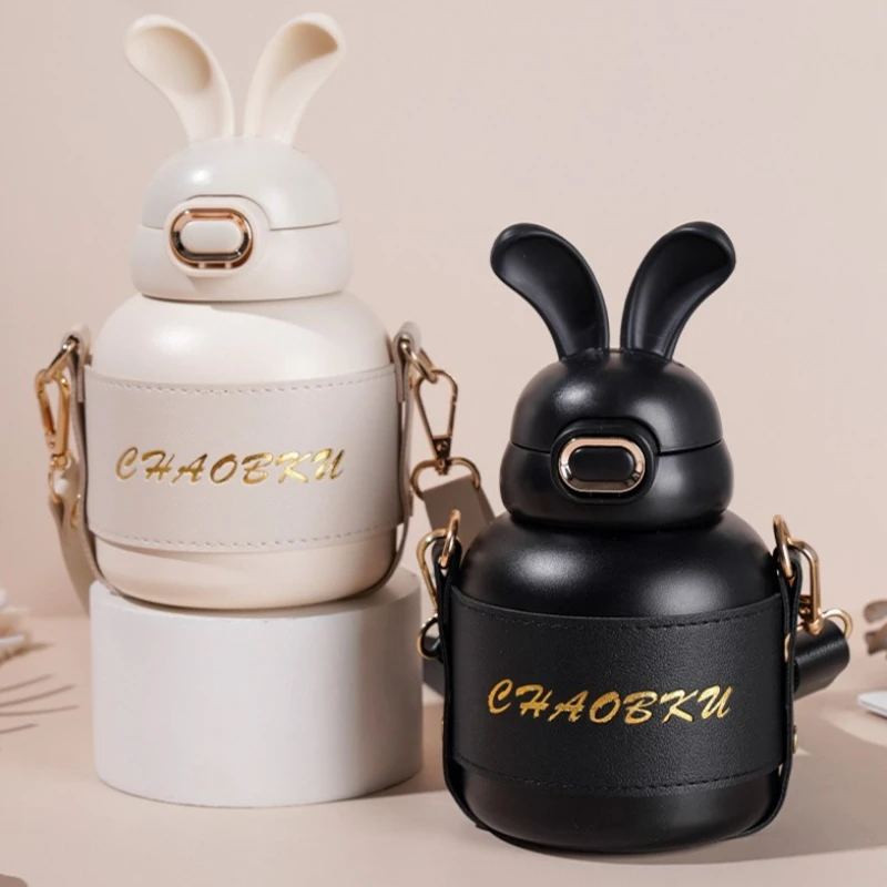 580Ml Thermos Cup 316 Food-grade Thermal Insulation and Cold Insulation Straw Cup Cute Rabbit Ears Student Water Cup Gift
580Ml Thermos Cup 316 Food-grade Thermal Insulation and Cold Insulation Straw Cup Cute Rabbit Ears Student Water Cup Gift