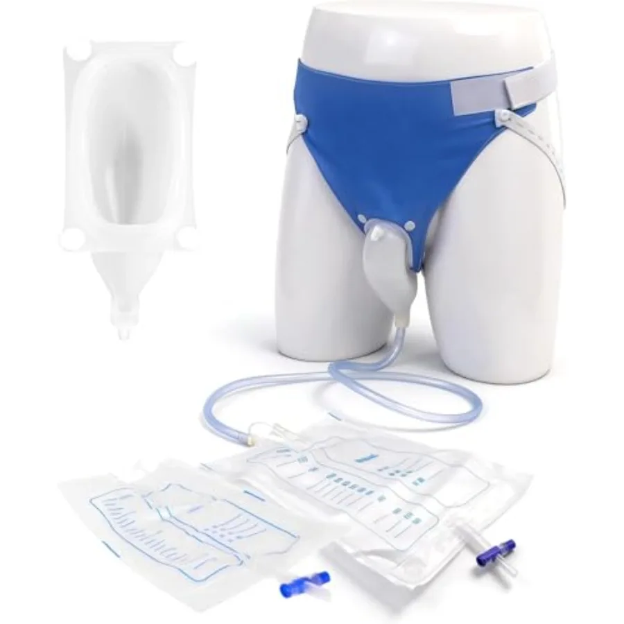 Men's Urine Collection Bag Set, Drainage Style, 1000ml and 2000ml Portable Urinary Drainage Bags, Regular Fit Blue Leg Bags for
Men's Urine Collection Bag Set, Drainage Style, 1000ml and 2000ml Portable Urinary Drainage Bags, Regular Fit Blue Leg Bags for