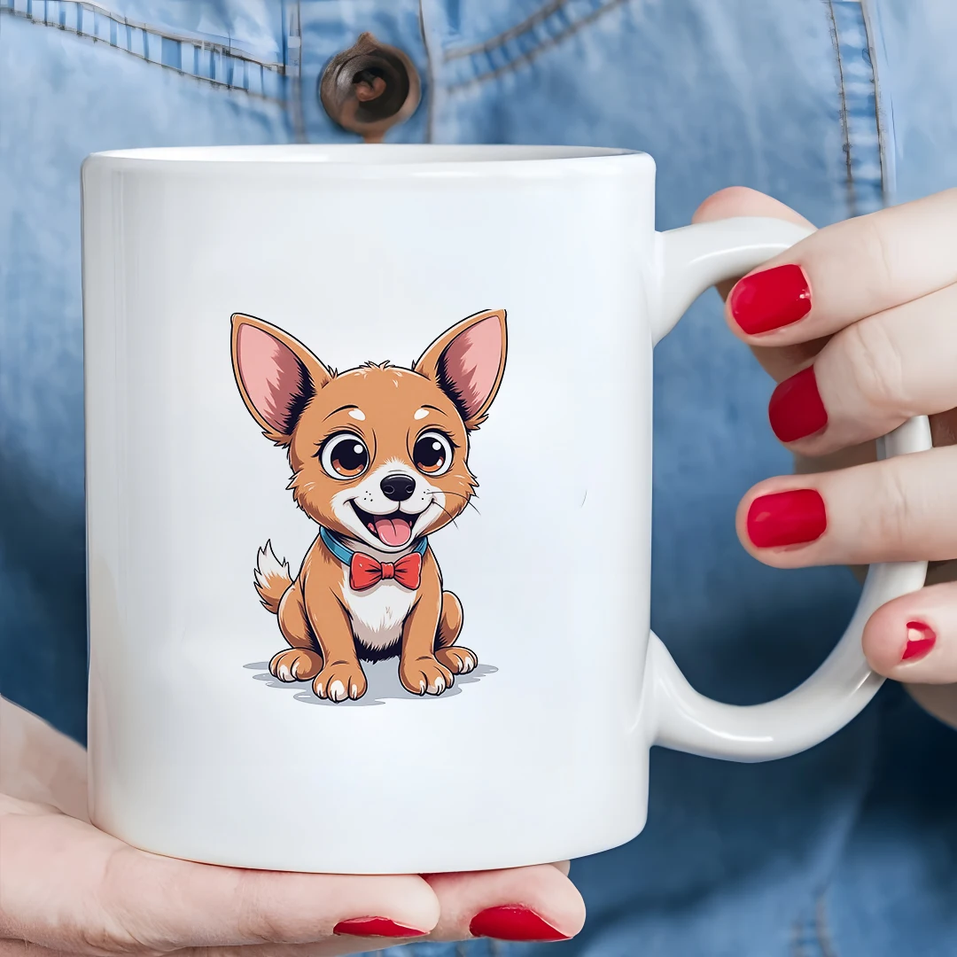 11oz cartoon puppy mug + kids Christmas cup + family office cup + cute dog gift
11oz cartoon puppy mug + kids Christmas cup + family office cup + cute dog gift