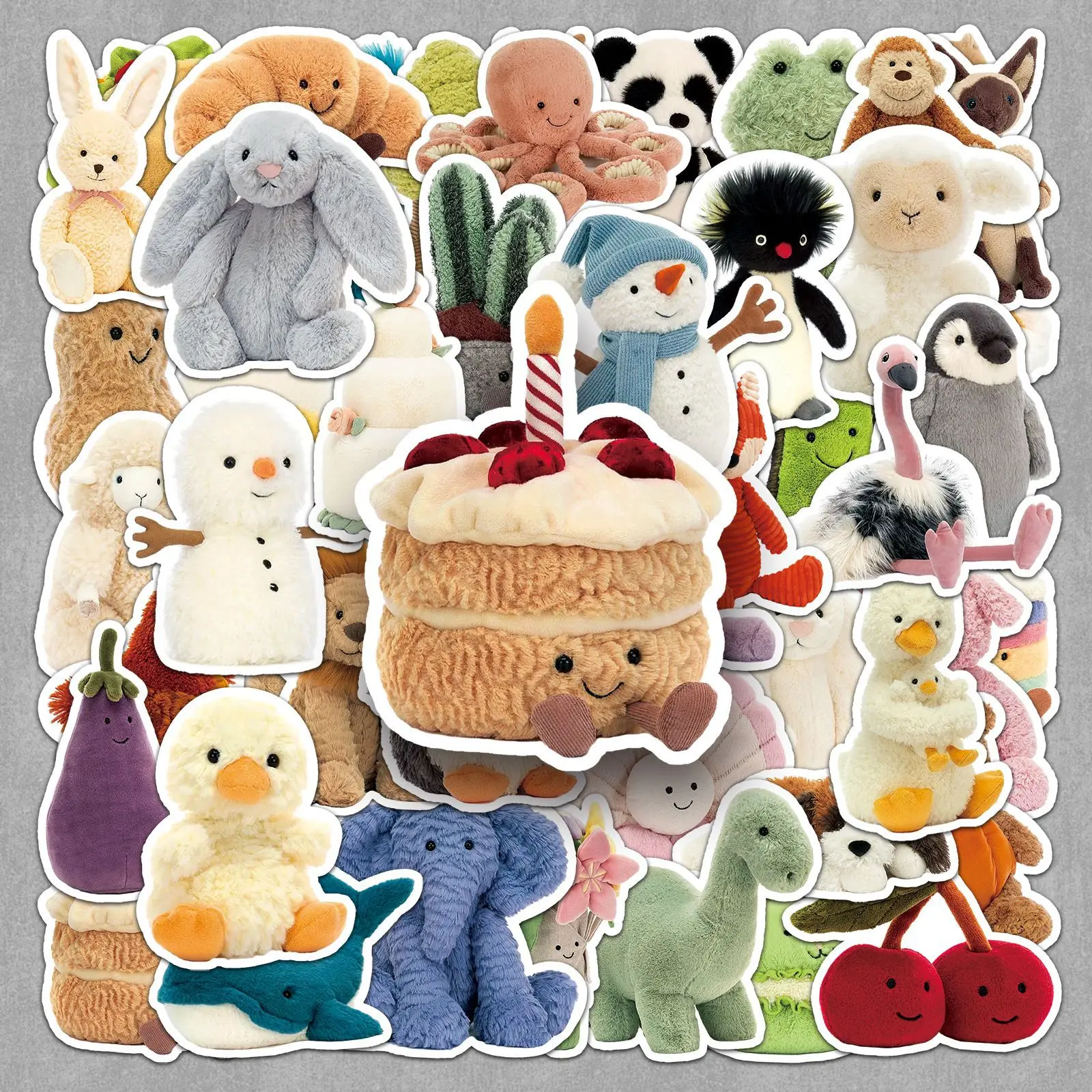Jelly Cat 50PCS Kawaii PVC Stickers Aesthetic Children's Korean Decoration Scrapbooking Stationery School Supplies for Kids
Jelly Cat 50PCS Kawaii PVC Stickers Aesthetic Children's Korean Decoration Scrapbooking Stationery School Supplies for Kids