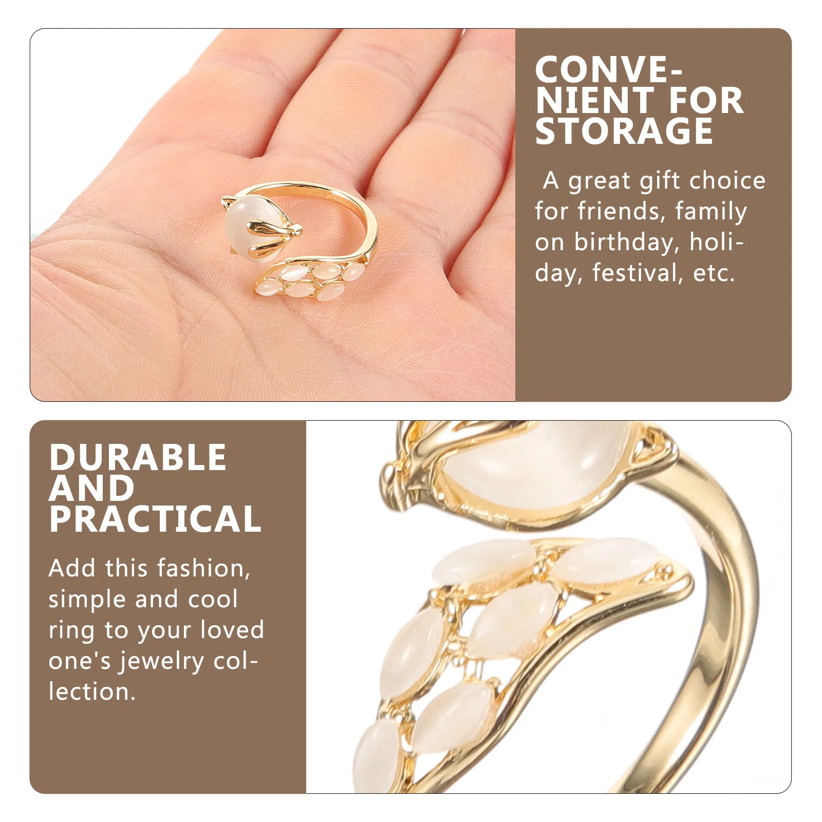 Elegant Cat's Eye Stone Ring Adjustable Rhinestones Women Animal Open Metal Jewelry for Birthday Party Daily Wear Wedding Prom
Elegant Cat's Eye Stone Ring Adjustable Rhinestones Women Animal Open Metal Jewelry for Birthday Party Daily Wear Wedding Prom