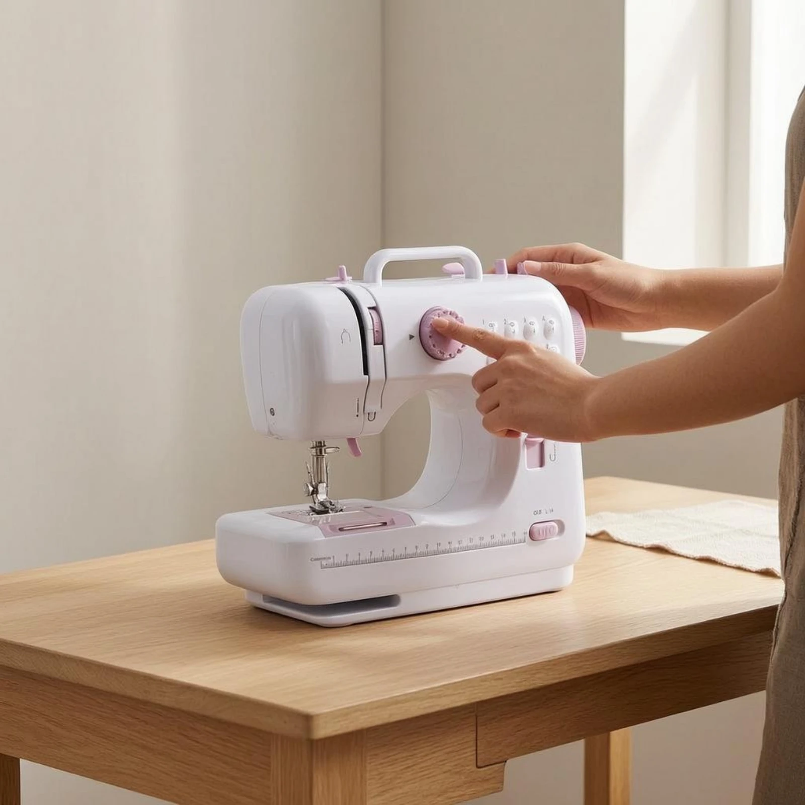 Mini Electric Sewing Machine 12 Stitches Electric Mini Sewing Machine Adjustable Stitch Length Lightweight
Mini Electric Sewing Machine 12 Stitches Electric Mini Sewing Machine Adjustable Stitch Length Lightweight