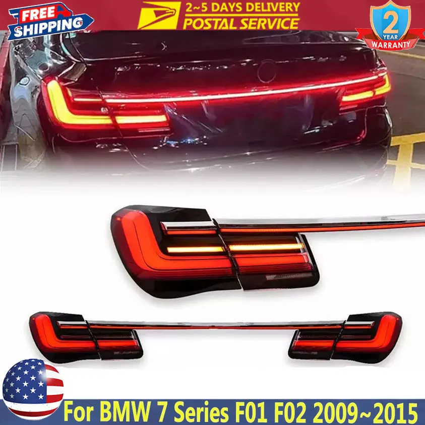 Car LED Tail light For BMW 7 Series F01 F02 2009~2015 Upgrade G12 LED Through Tail Light Lamp Assembly Dynamic DRL Turn Signal Lights
Car LED Tail light For BMW 7 Series F01 F02 2009~2015 Upgrade G12 LED Through Tail Light Lamp Assembly Dynamic DRL Turn Signal Lights