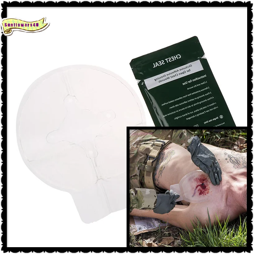 1PCS Safety Survival Emergency Trauma Sticker Chest Seal Vented First Aid Patch Outdoor Tool
1PCS Safety Survival Emergency Trauma Sticker Chest Seal Vented First Aid Patch Outdoor Tool