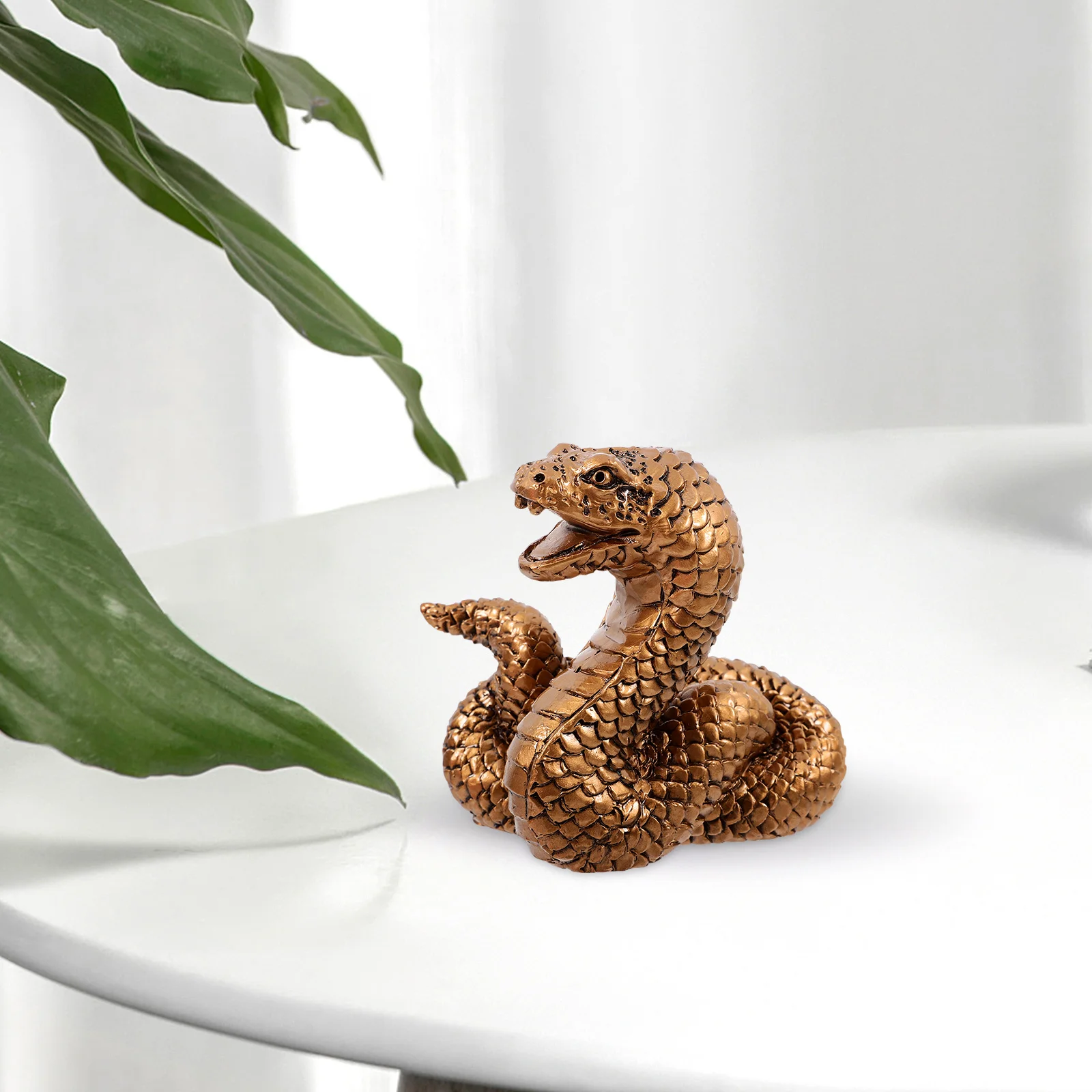 Resin Snake Craft Tabletop Zodiac Snake Statue Realistic Lightweight Resin Sculpture Garden Balcony Decor Richness Ornament
Resin Snake Craft Tabletop Zodiac Snake Statue Realistic Lightweight Resin Sculpture Garden Balcony Decor Richness Ornament